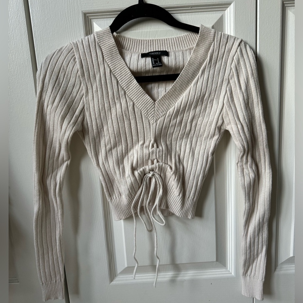 Forever21 Long Sleeve Sweater Crop